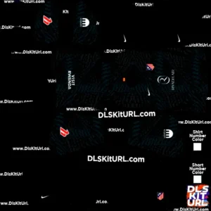 atletico madrid gk home dls kit